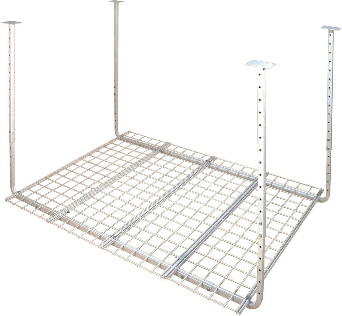 ceiling mounted adjustable shelf in white, main product view