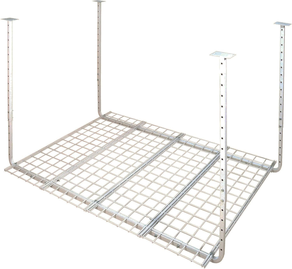 ceiling mounted adjustable shelf in white, main product view