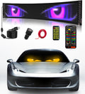 Devil Eyes Light for Windshield: 23.4"x4.7" Programmable LED Signs with APP & Remote Control - 5V USB Digital Lighting Display, LED Lights for Cars (1 Pcs)