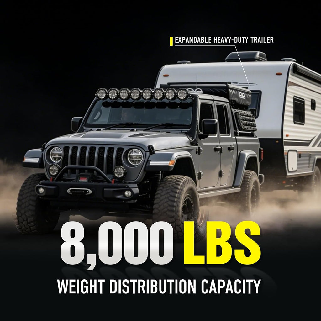 YZONA 2" Class 3 Trailer Hitch Receiver for Gladiator JT, Towing Truck Trailer Hitch Compatible with Jeep Gladiator JT 2020 2021 2022 2023 2024 2025, Heavy Duty Pickup Tow Receiver Kit with Bolts