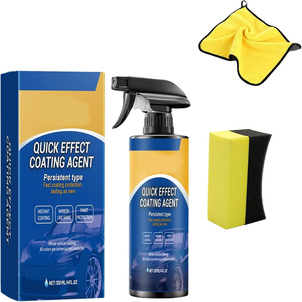 Quick Effect Coating Agent, Quick Shine Car Coating Spray, Multi-functional Quick Effect Coating Agent, Oil Film Emulsion Glass Cleaner