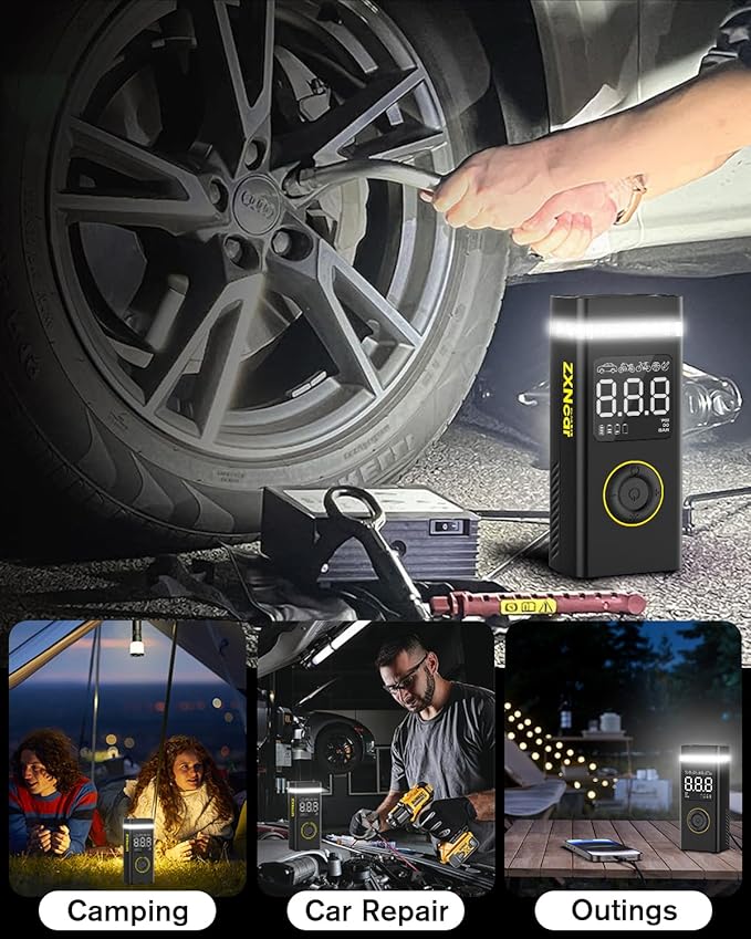 Tire Inflator Portable Air Compressor, 200PSI 20000mAh Pump - Image 6