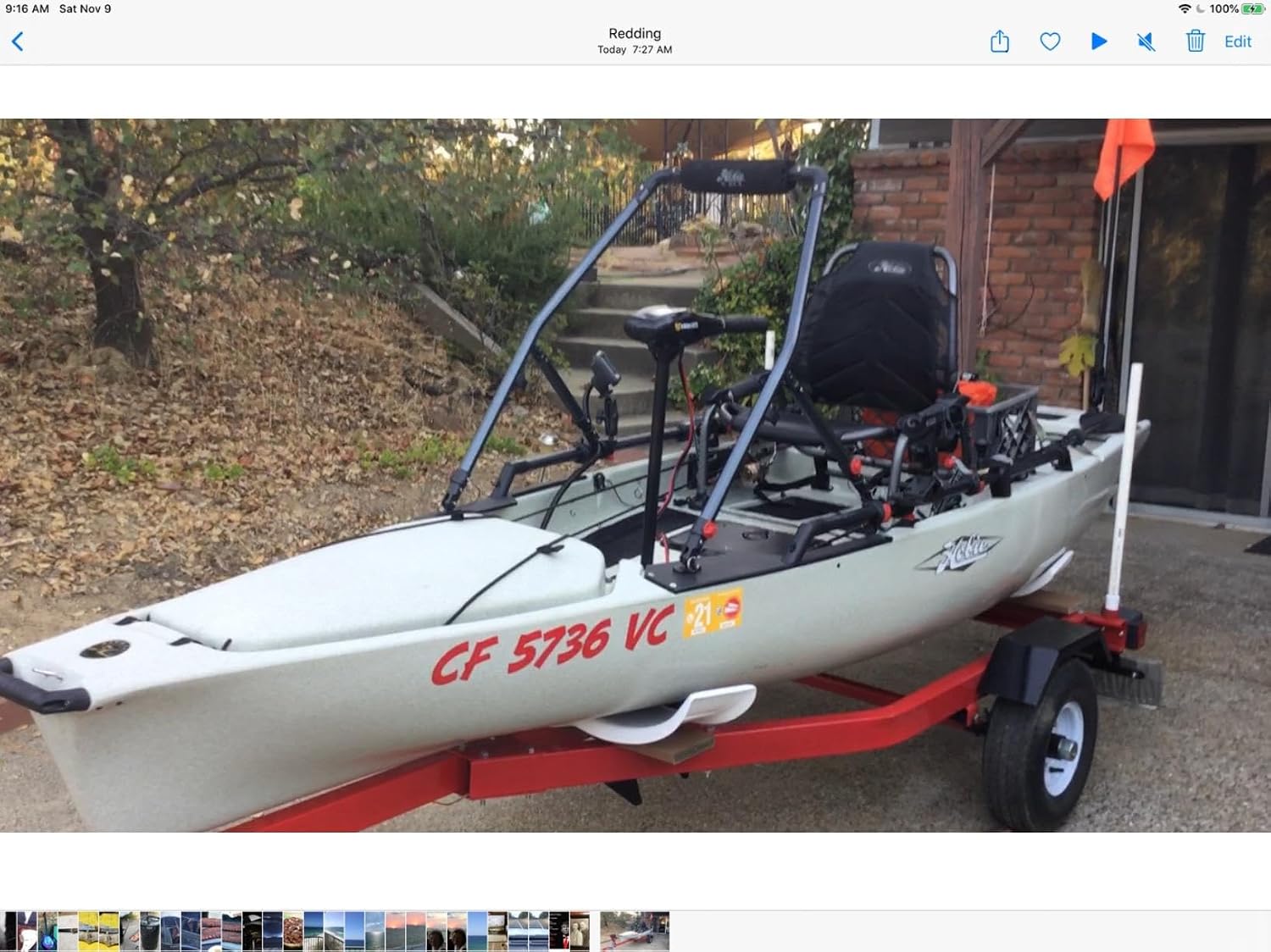 Custom Registration Numbers & Letters X-Treme Tac (Two Decals) for Kayaks Jetskis and Boats (High Tack Grip Adhesive)