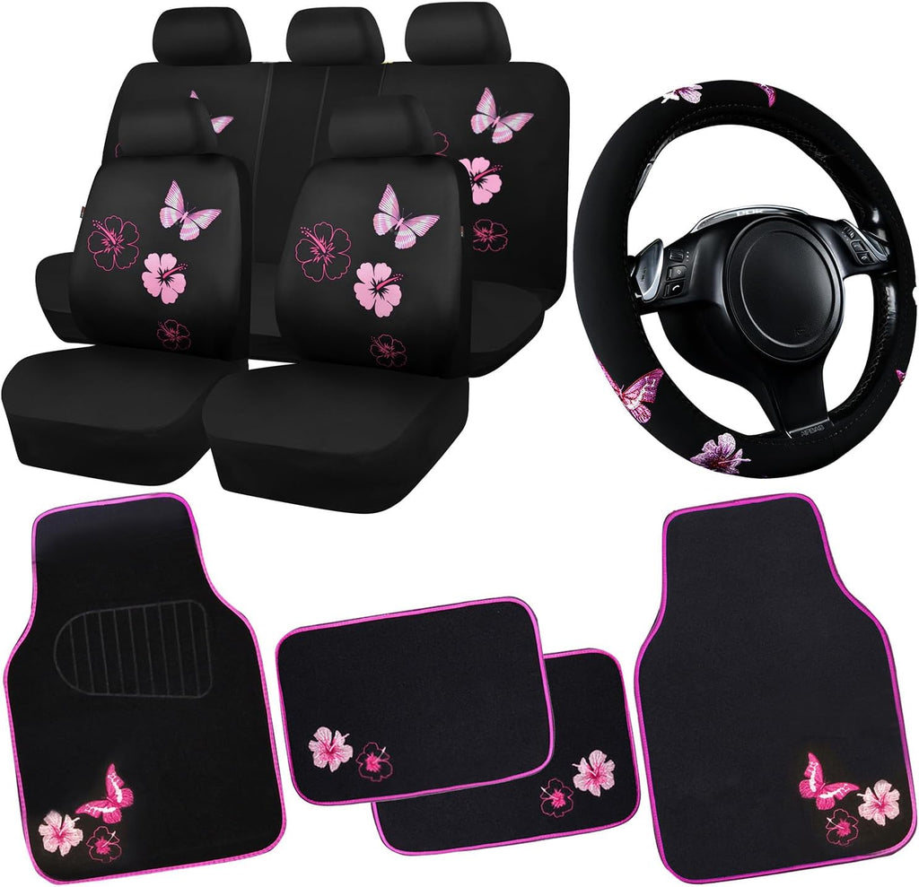 car pass universal cloth butterfly car seat covers, main product view