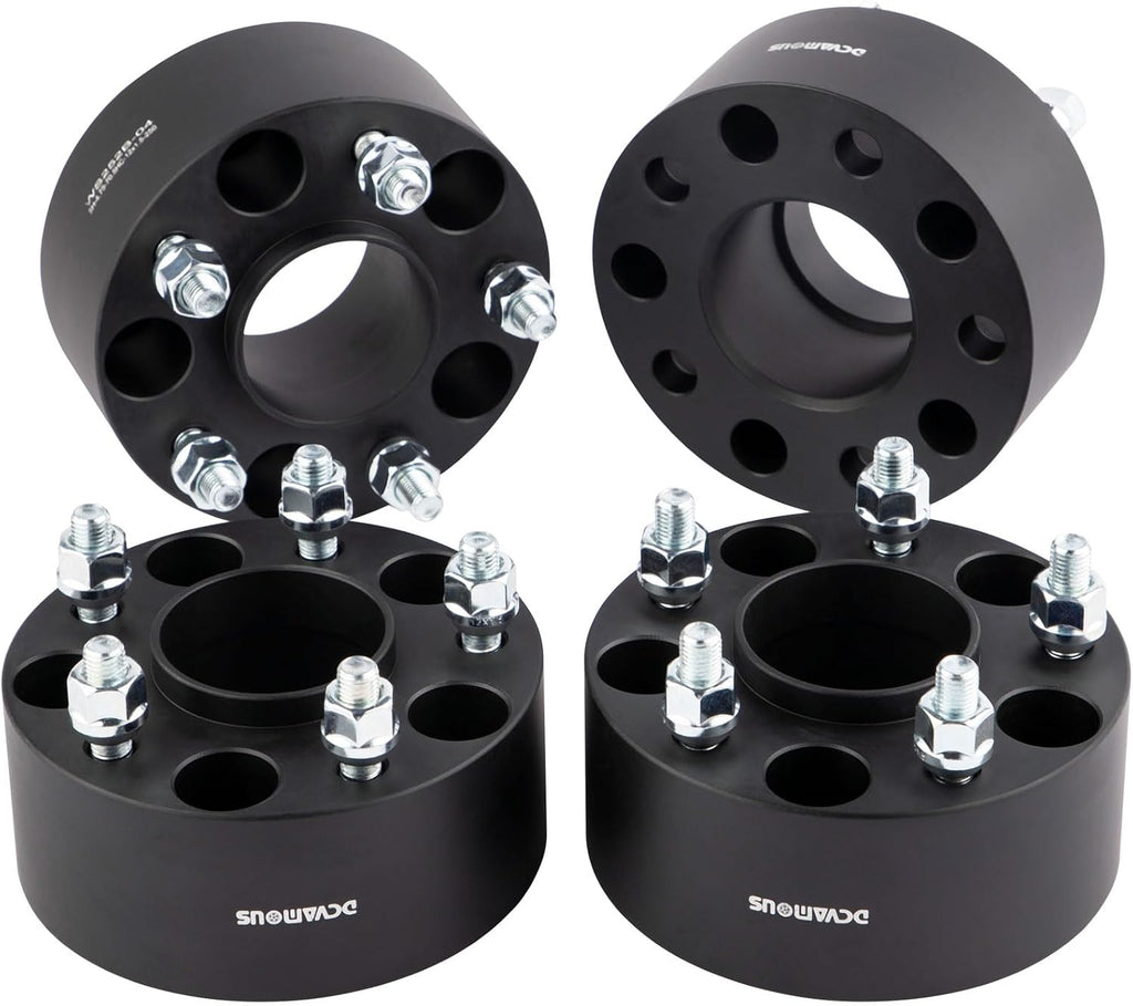 2pc Forged 5x4.75 Hubcentric Wheel Spacers 2.5 Inch Thick with 12x1.5 Studs | Compatible with Chevy-GMC 5 Lug 5x120.65 Rims for 1982-2003 Camaro, 1984-2019 Corvette, 1983-2005 Blazer, 1982-2004 S10