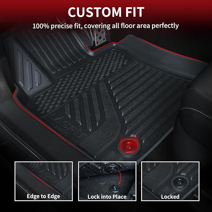 LASFIT Floor Mats&Trunk Mat for Toyota Camry 2025 Hybrid/LE/SE/XLE/XSE - Image 2