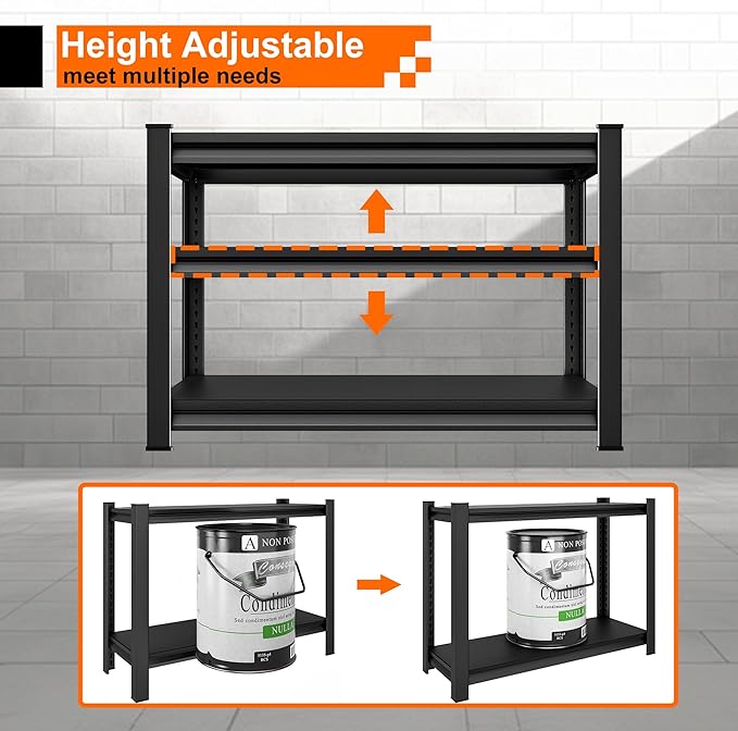 Garage Storage Shelves Heavy Duty, 48”W Shelving Units and Storage Rack - Image 6