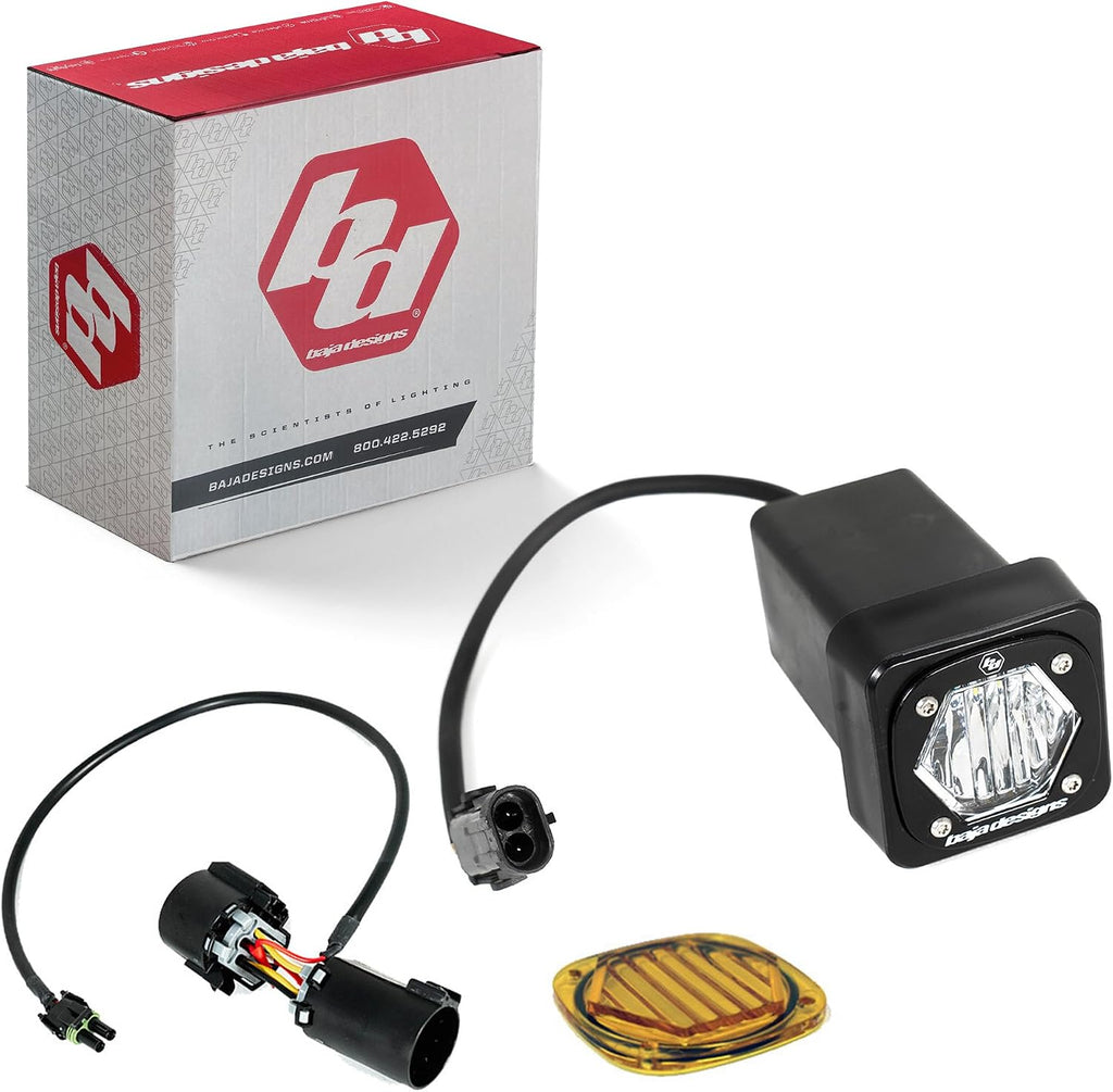 Baja Designs S1 LED Universal Hitch Light Kit - Universal Fit, Includes Trailer Hitch Harness (Trailer Hitch Harness)