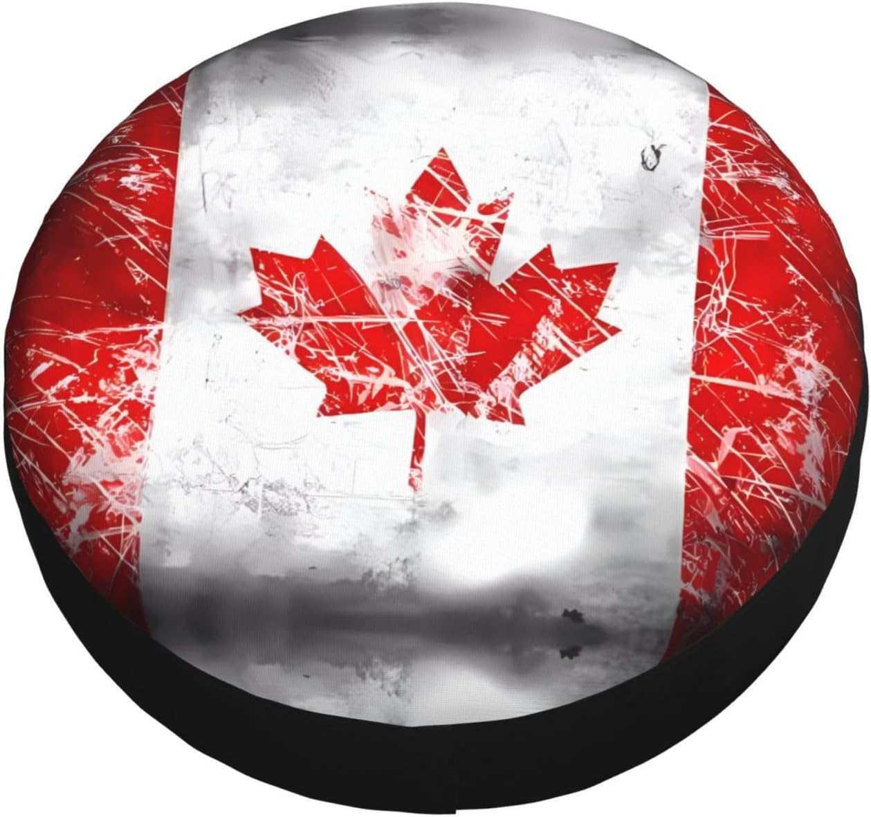 Retro Canada Flag Print Universal Spare Tire Cover for RV, Jeep | Wheel Protector Fits Rv, Trailer, Jeep, Shield Tires From Sun, Dirt And Rain For Outdoor Storage