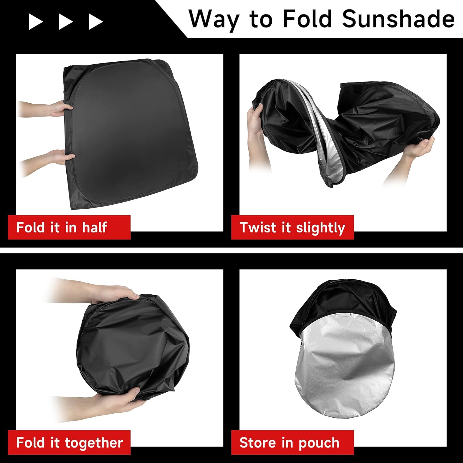 Windshield Sun Shade Compatible for Mazda CX5 CX-5 2017-2023 2024 2025 2026 Accessories Foldable Front Window Sunshade Sun Visor Protector Block UV Rays
