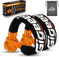 Soft Shackles Tow Recovery - 1/2 Inch X 22 Inch (56,000lbs) Soft Shackle Recovery Kit for Off-Road Winch and Vehicle Towing (Orange)