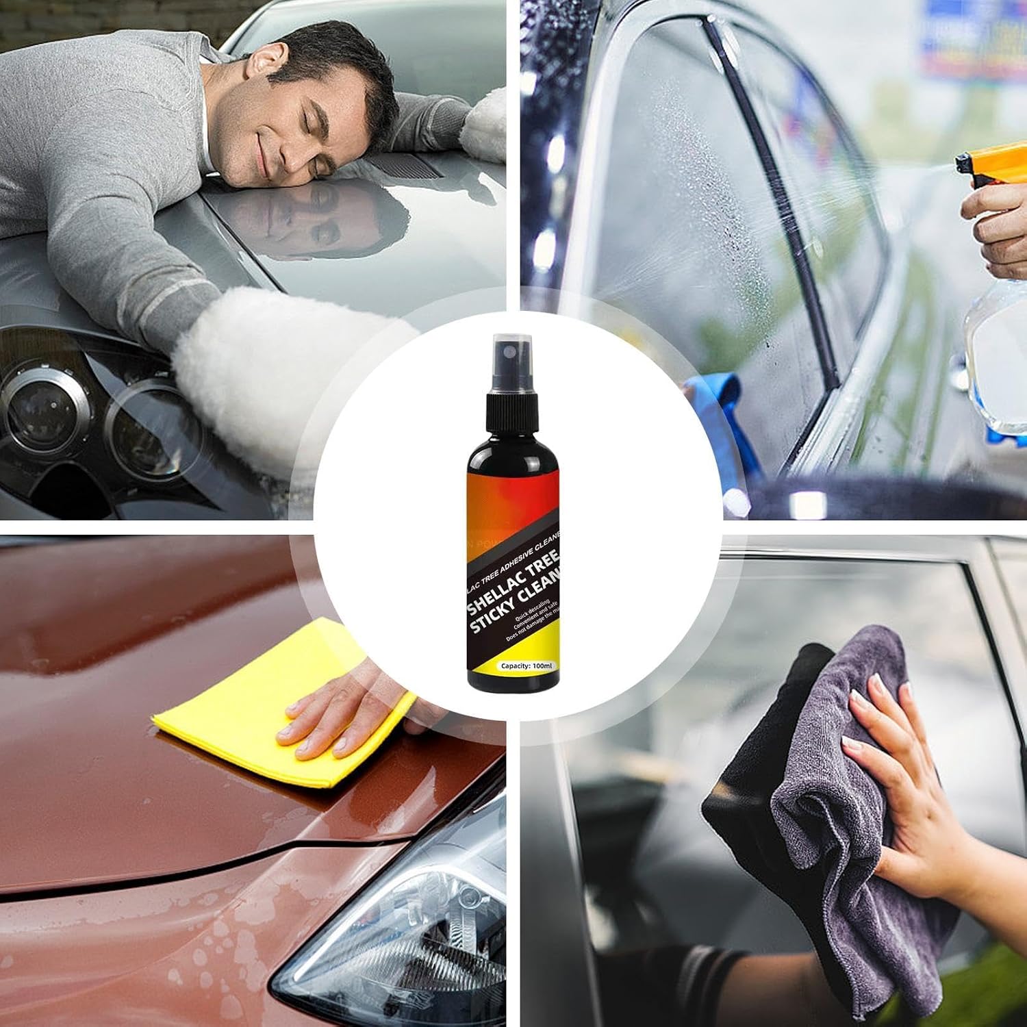 Bird Poop Remover Car – versatile portable premium Adhesive Stain, Cleaner, sturdy Detail, Spray 100ml Cleaning Supplies Exterior | Multipurpose Outdoor Indoor Utility sturdy elegant