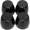 RTRHINOTUNING 4 PCS Fits 3.75" Rim Bore Dome Center Caps 3-3/4" Wheel Center Cap, OD: 3.82"(97 mm) ID: 3.7"(94 mm) Hub Cap Black