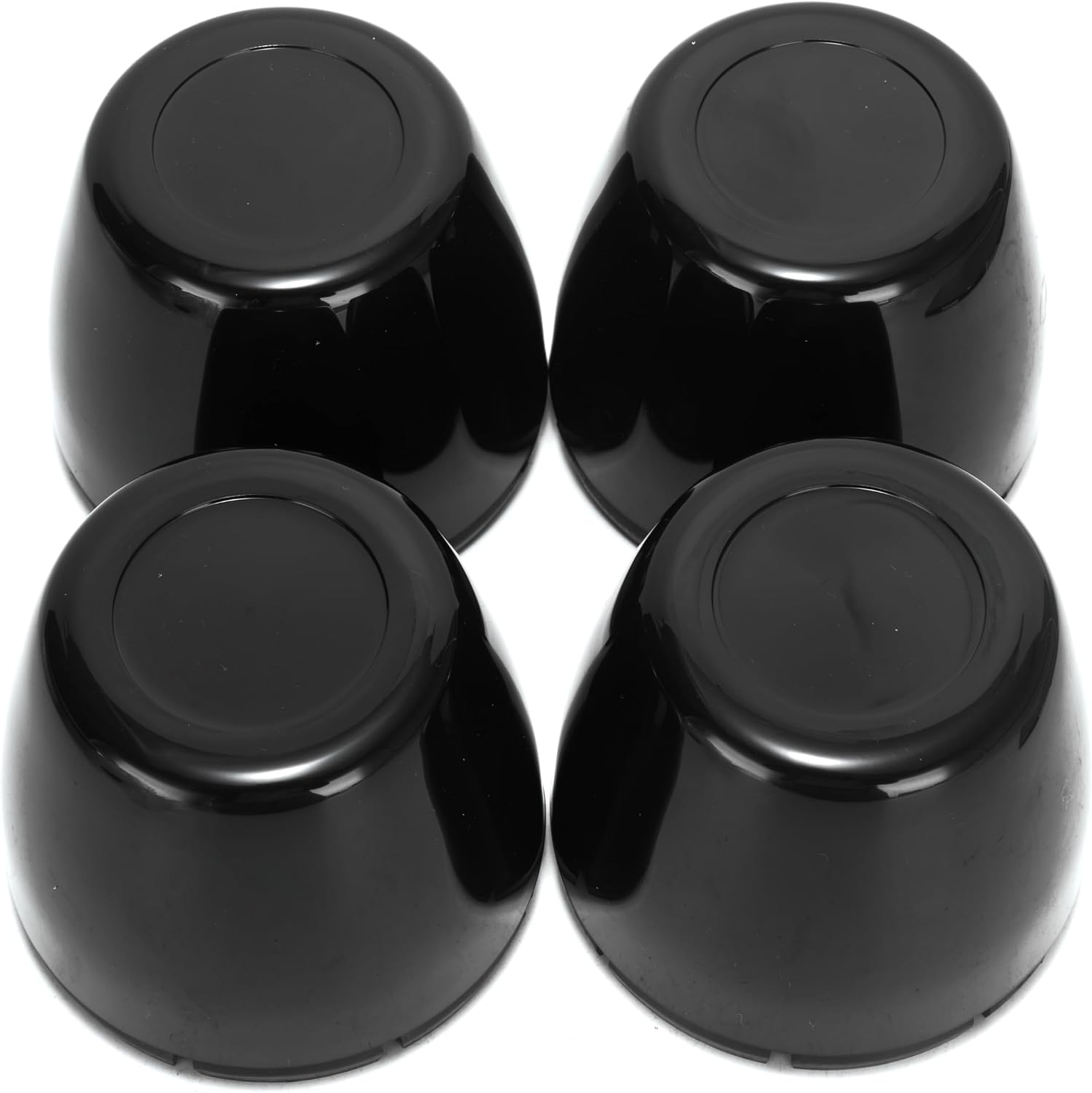 RTRHINOTUNING 4 PCS Fits 3.75" Rim Bore Dome Center Caps 3-3/4" Wheel Center Cap, OD: 3.82"(97 mm) ID: 3.7"(94 mm) Hub Cap Black