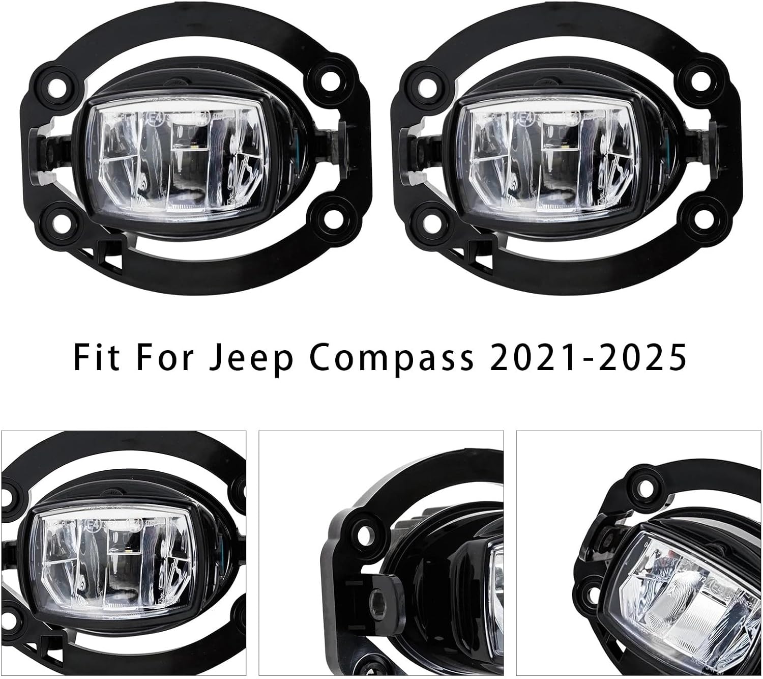 LED Front Driving Fog Light for Jeep Compass 2021-2025 68470159AA Pair Or 1pc(1 Pair)