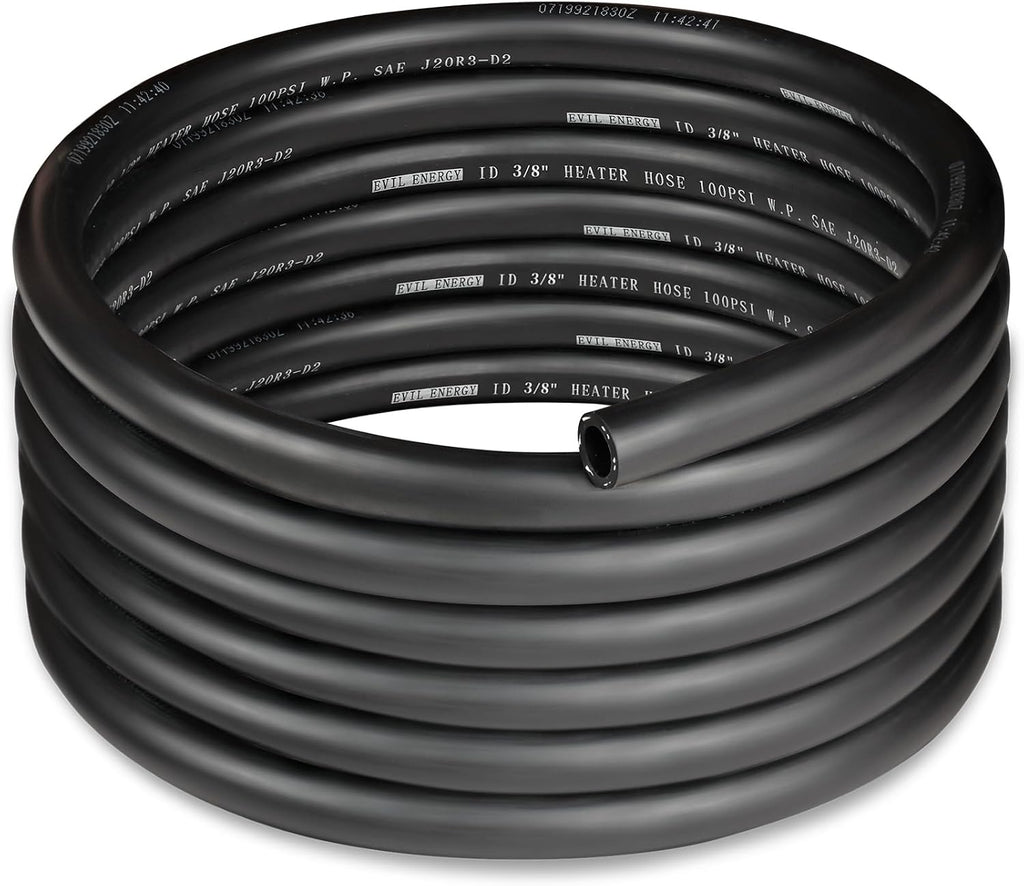 EVIL ENERGY 3/8" Heater Hose Coolant Radiator Straight 100PSI SAE 20R3 15FT