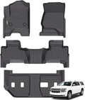 GINOWY-Floor Mats for Chevy Suburban/GMC Yukon XL 2015-2020 2nd Row