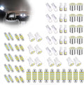 LED Lights for Car 70 PCS Bright White Interior LED Bulbs Kit, T10 31mm 36mm 41mm Reading License Plate Light, Plug and Play for Car Interior Indoor Map Dome Side Marker Bulbs