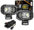 auxbeam 4 inch led pod, r4 series square, main product view