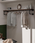 clothes rack 60in, wall mounted garment racks with, main product view