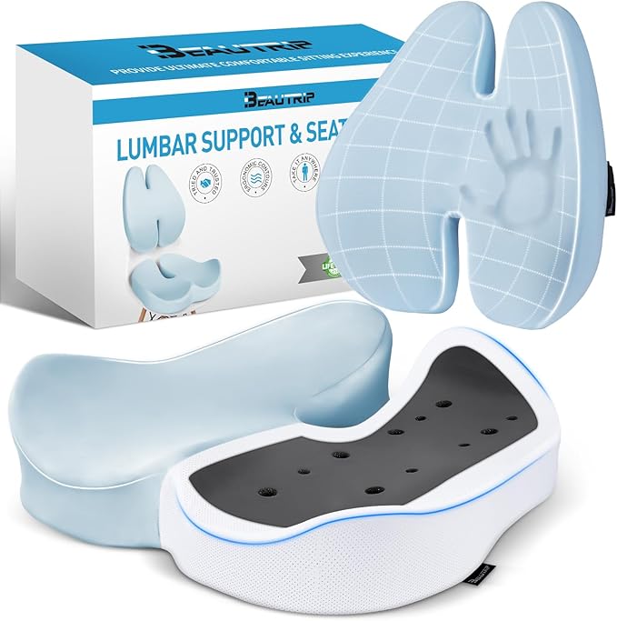 BEAUTRIP Seat Cushion & Lumbar Support Pillow by BEAUTRIP