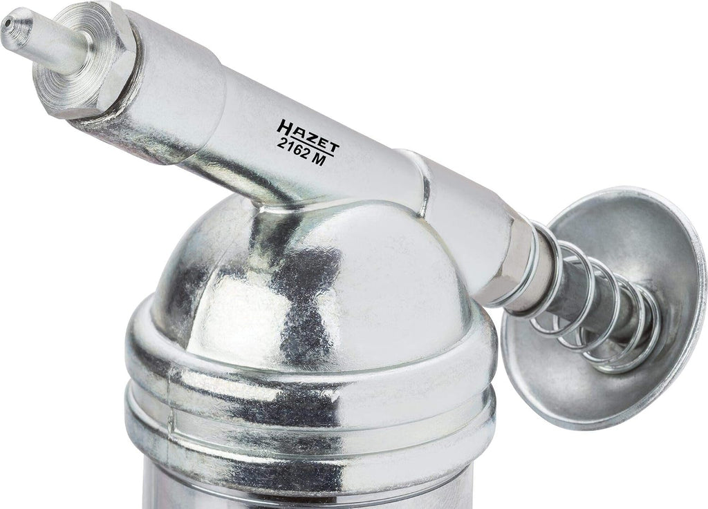 HAZET Mini Grease Gun 2162M Incl. Grease Nipple In 50 and 90 Degree Design - Precise Dosing for Loose Grease, Filling Capacity 2.82 Ounces - For Lubricating Machines, Bicycle Chains