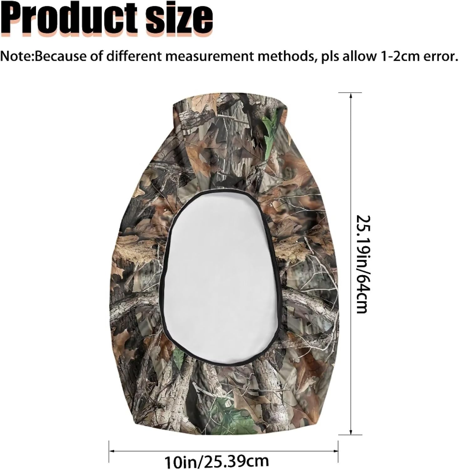 Camo Hunting Forest ATV Seat Cover Four Wheeler Accessories Breathable Padded Protector ATV Back Seat Powersports Cushion Covers Universal Waterproof Elastic