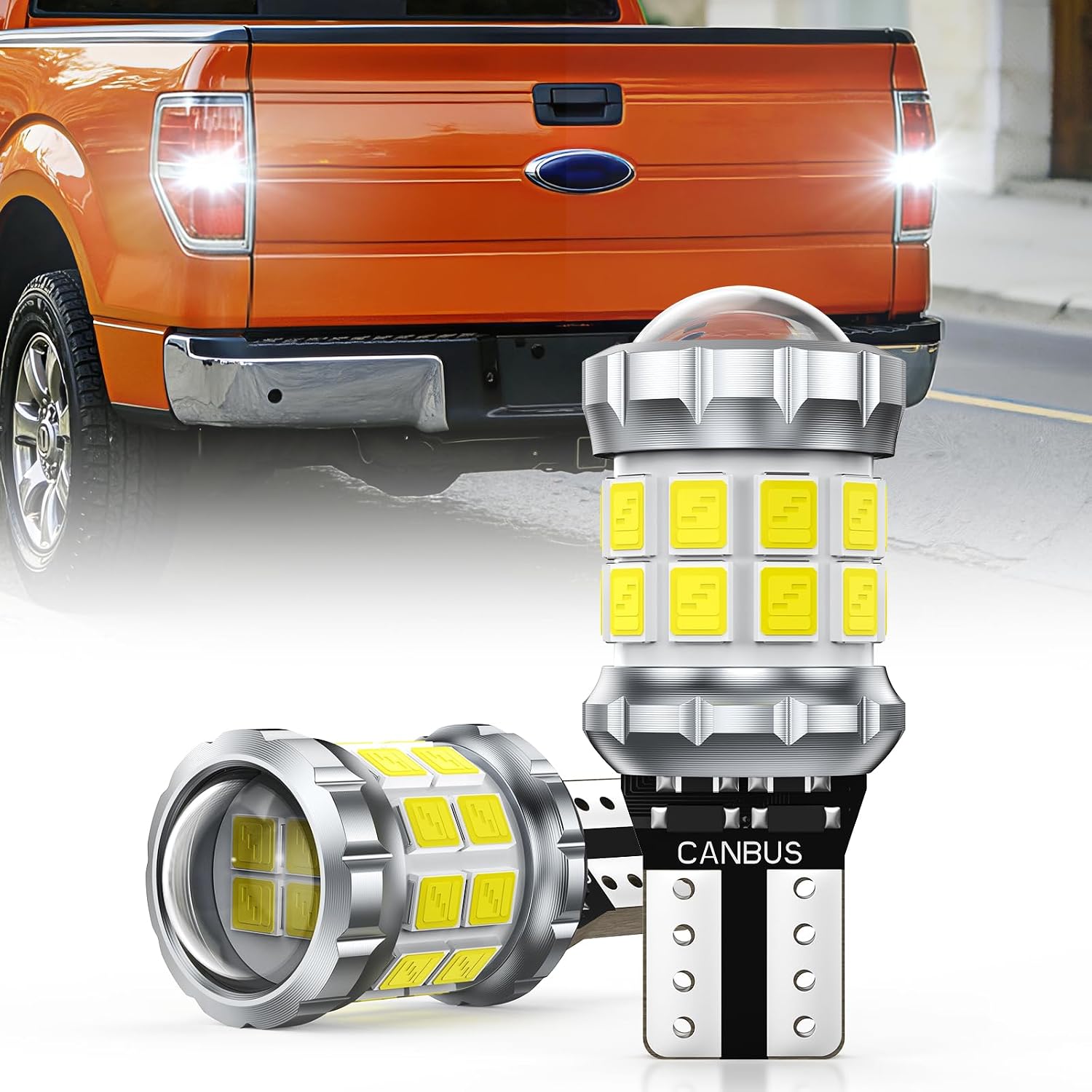SEALIGHT 2026 Latest 921 LED Bulb, 700% Super Bright 912 T15 Led Reverse Light, Canbus Error Free 906 904 916 W16W LED Bulbs, 6500K White, Non-polarity, Automotive Back Up Light Assemblies, 2PCS