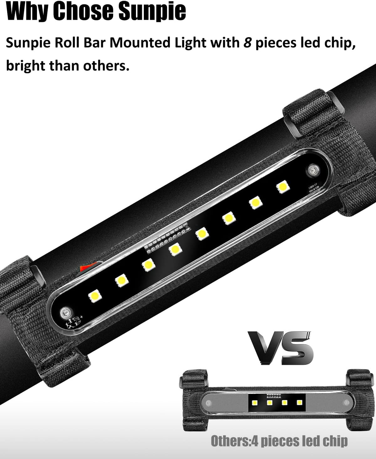SUNPIE UTV Dome Light Battery Powered for ATV Boat Polaris Can am Pioneer/Talon Kawasaki Mule/Terxy Arctic Cat Golf Cart Off-Road SXS, 2 Pack Powersport Wireless SXS Interior LED Lights