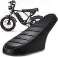 CHANGCHENG Ribbed Gripper Seat Cover for Ridstar Q20 YVY K20/Q20 E-Bike,Dirt Bike Style Non-Slip Waterproof PVC Leather Saddle Sleeve,Custom Fit Ebike Accessories for Q20 Pro/Plus YVY K20/Q20 -Black