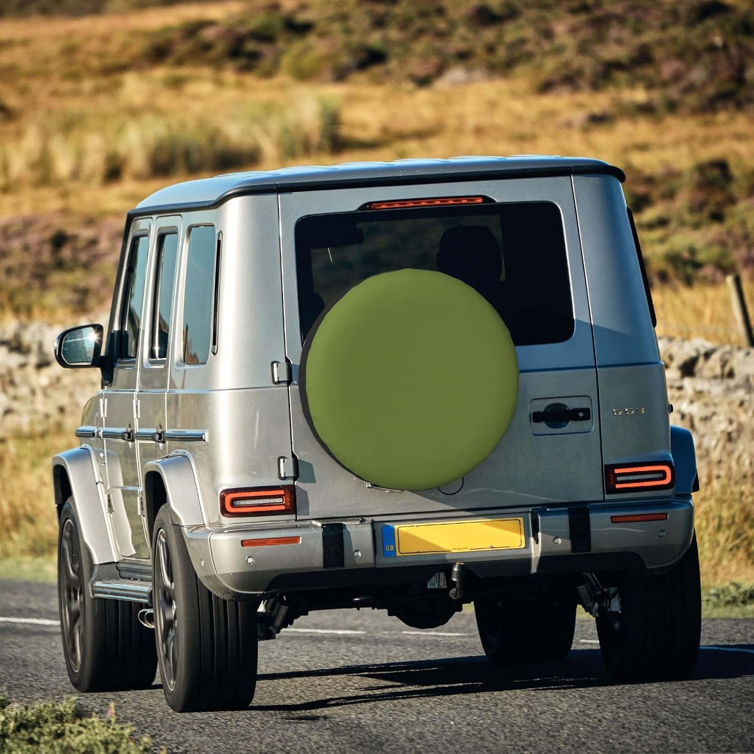 Green Print Universal Spare Tire Cover for RV, Jeep | Wheel Protector Fits Rv, Trailer, Jeep, Shield Tires From Sun, Dirt And Rain For Outdoor Storage