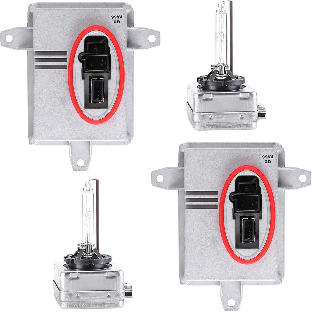 2PCS Xenon HID Headlight Ballast Control Unit Module with D1S Bulb Compatible with Hyundai Genesis Coupe 2013-2016 2-Door D1S Xenon HID Bulb & Ballast 3Z921-01700 92190-3Z200 18647-35006