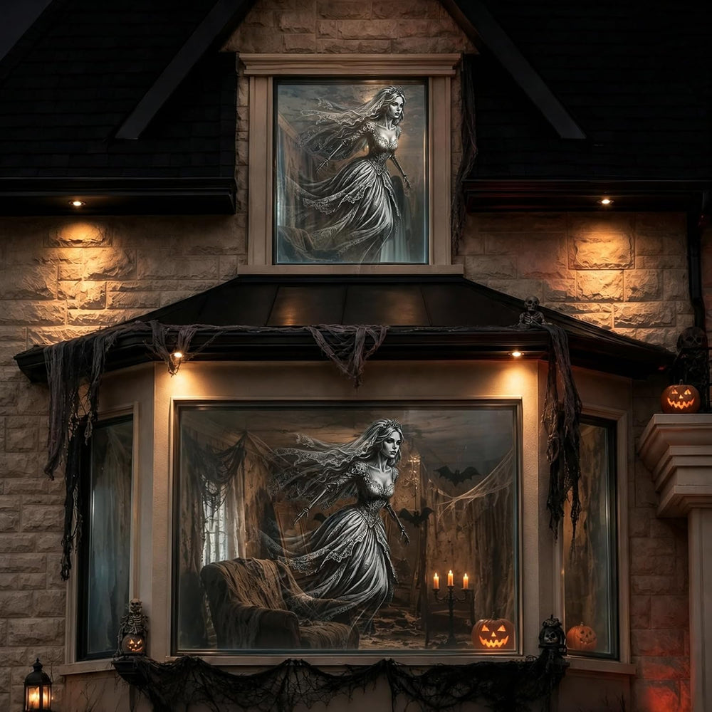 Halloween Projector Light Outdoor Upgraded Patterns(Ghost Bride)