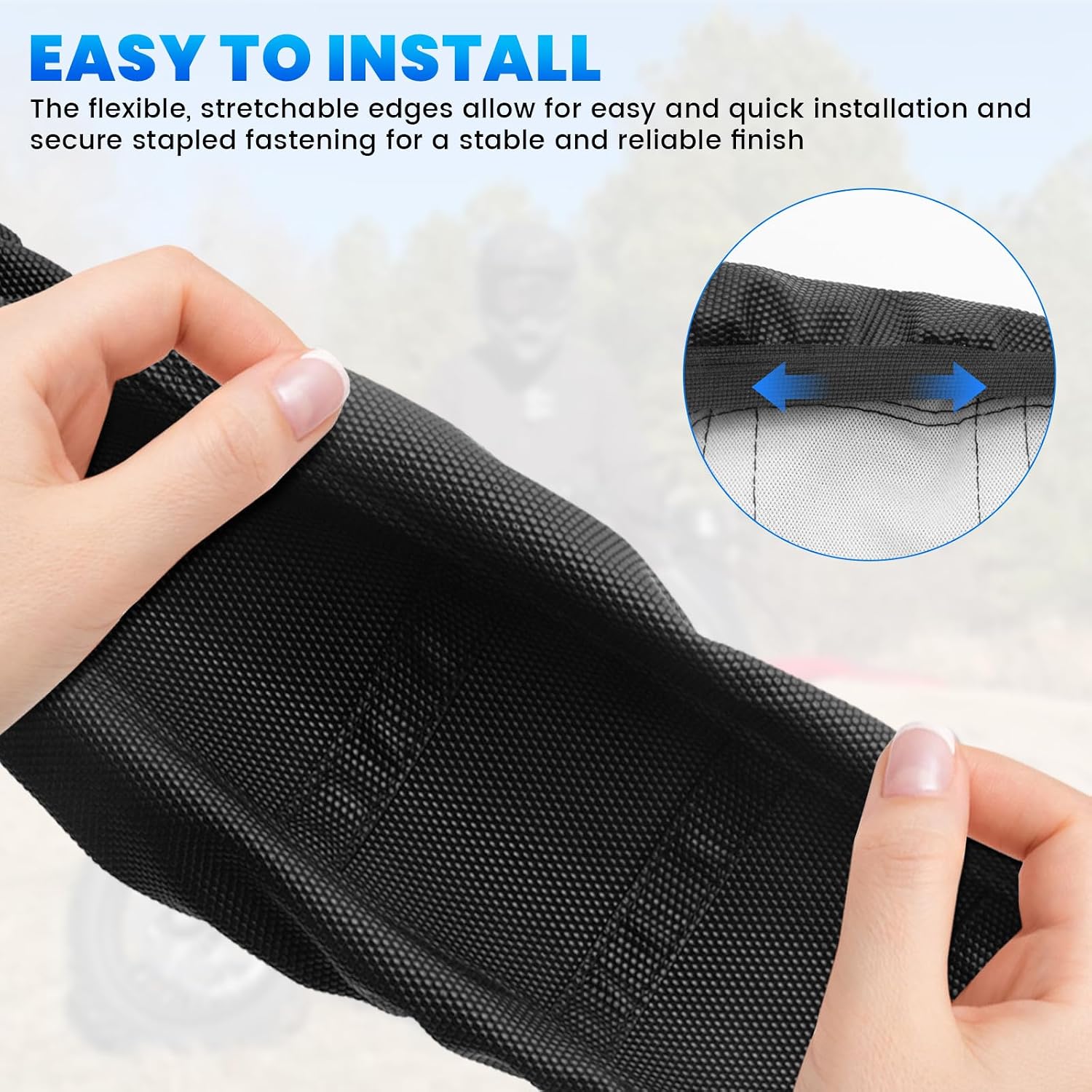 Seat Cover for Yozma IN10, Motorcycle Seat Cushion Replacement Cover for Yozma IN10, Seat Cover for Ebike Accessories(Black)