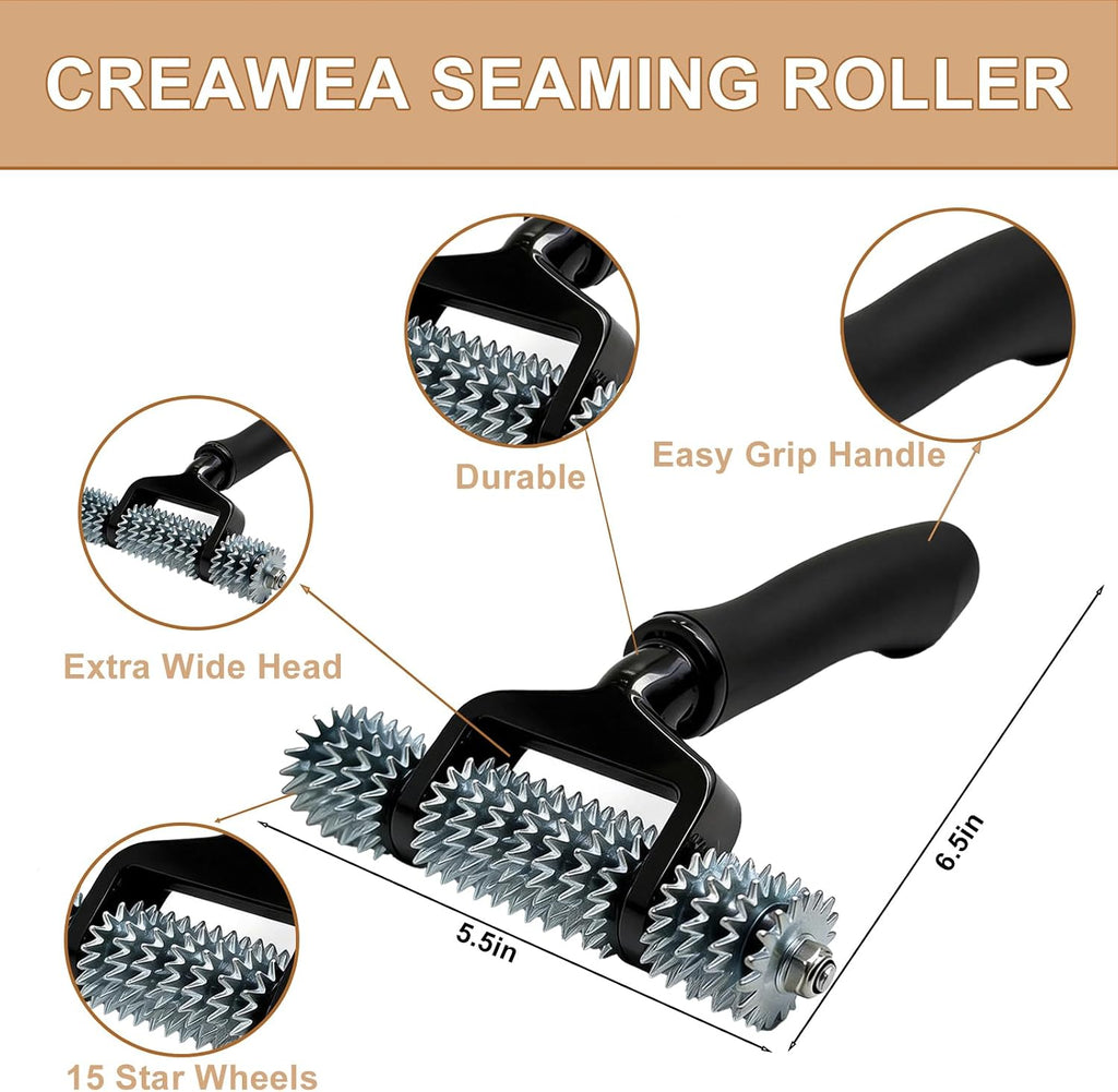 Carpet Patch Repair Kit with 5-Inch Star Wheel Seam Roller and 30ft Double-Sided Joining Tape, DIY Carpets Repair Kit for Carpet Maintenance Tasks