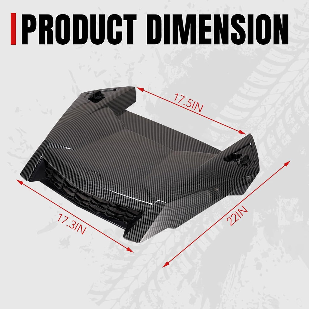 A & UTV PRO Carbon Fiber Turbo Hood Scoop for Polaris RZR XP 1000/ XP 4 1000/ TURBO XP 4 / TURBO S 2019-2023, Air Intake Kit Accessories, Replace OEM # 5454429-632,1PC