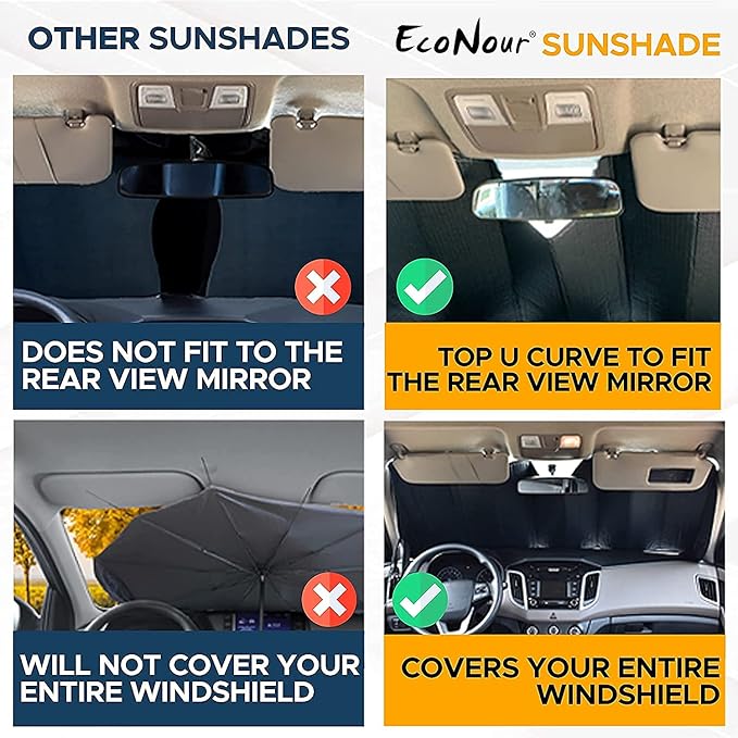 EcoNour Accordion Windshield Sun Shade - Image 7