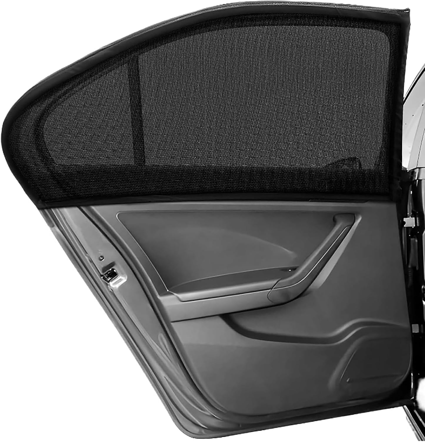 Car Window Shades for Lincoln MKX 2007–2018 U388, 4 Pack Breathable Mesh Car Side Window Sunshade, Block UV Rays and Mosquitoes, Roll Down Windows Freely, Side Cover