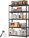 WORKPRO 5-Tier Storage Shelf, for Basement, 27.6”Wx11.8”Dx60”H by WORKPRO