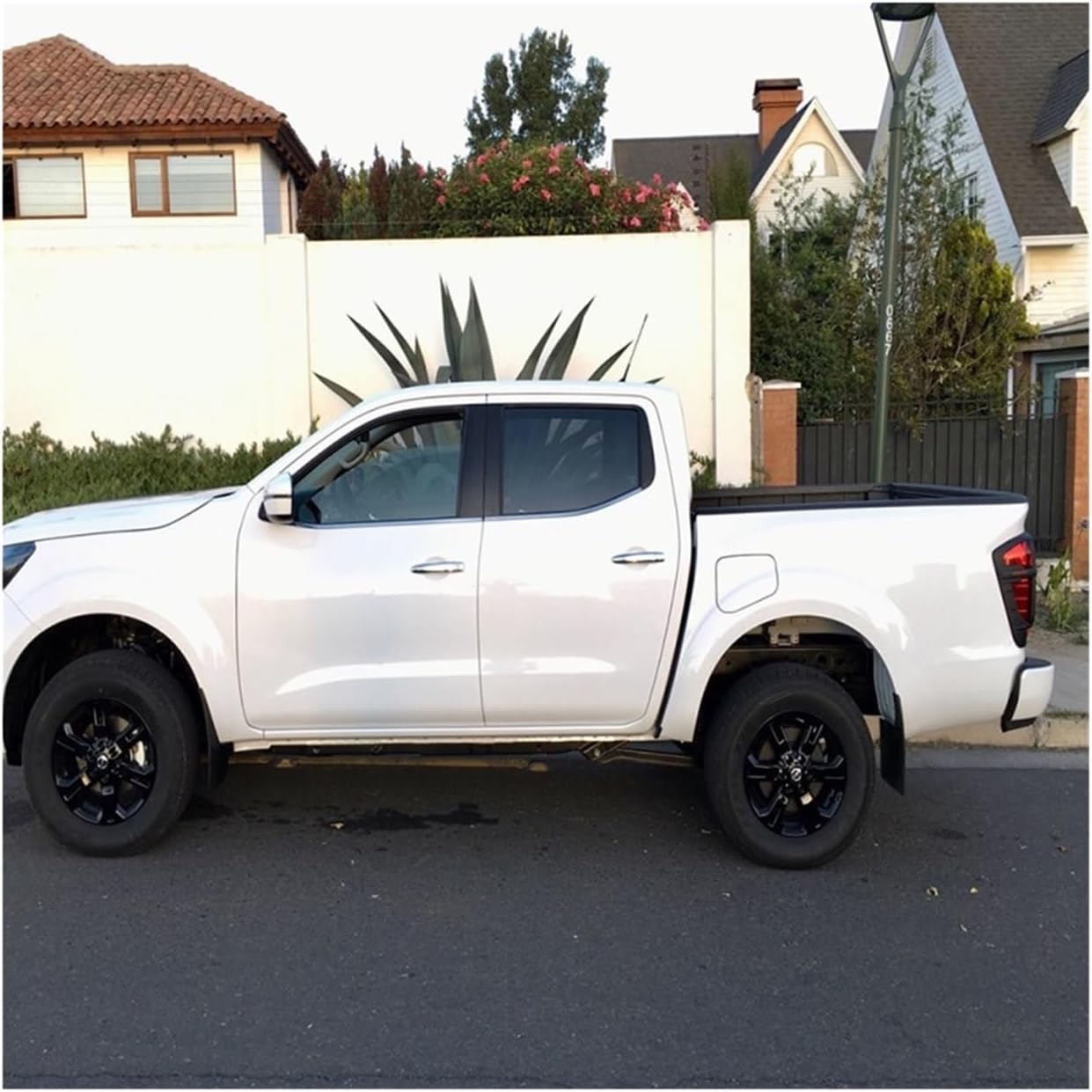 Matt Black Tail Lights Cover Fit Compatible For Nissan Navara NP300 2015 2016 2017 2018 2019 2020 2021 Pickup Auto Parts Rear Lampshade