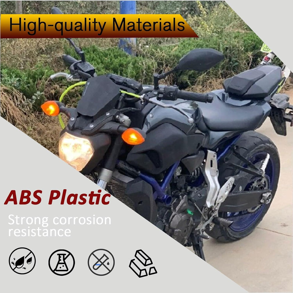 Motorcycle Rear Seat Cowl mt07 Rear Seat Cover Passenger Pillion Solo Fairing Cover Tail Section fit for Ya&m&a&ha MT07 FZ07 MT 07 FZ 07 MT-07 FZ-07 2014-2021 (Matte black)