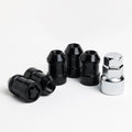 Black M12X1.5 Wheel Locks Lug Nuts for Cars Tires, Set of 5 Locks with 1 Key