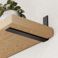 heavy duty 12-inch black shelf brackets, l shelf, main product view