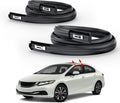 ItranMc Roof Drip Molding Kit for 2012-2015 Honda Civic 4-Door Sedan, Black Rubber Weatherstrip Trim for Left & Right Side,Replace#74316TR0A01 74306TR0A01
