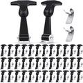 mudder 40 pcs rubber latches t-handle steel brackets, main product view