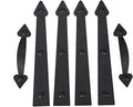 Magnetic Decorative Garage Door Curb Appeal Faux Hinges Handles Hardware Kit by AntiqueSmith