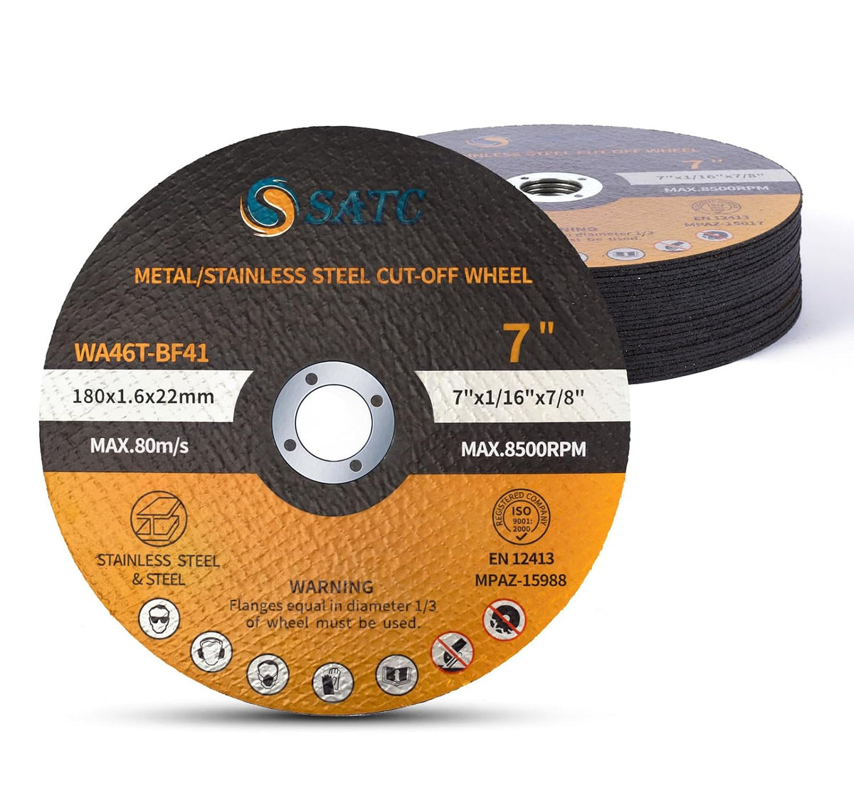 s satc 7" cutting wheel 25 pcs metal, main product view