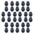 32PCS Lug Nut Covers Compatible with Chevy GMC 2500 1500 Full Size Truck Thread M27-2.0, Hexagon 22mm, Height 40mm,Black Wheel Lug Nut Covers Caps Replace for 15646250 6116071 711025 99956