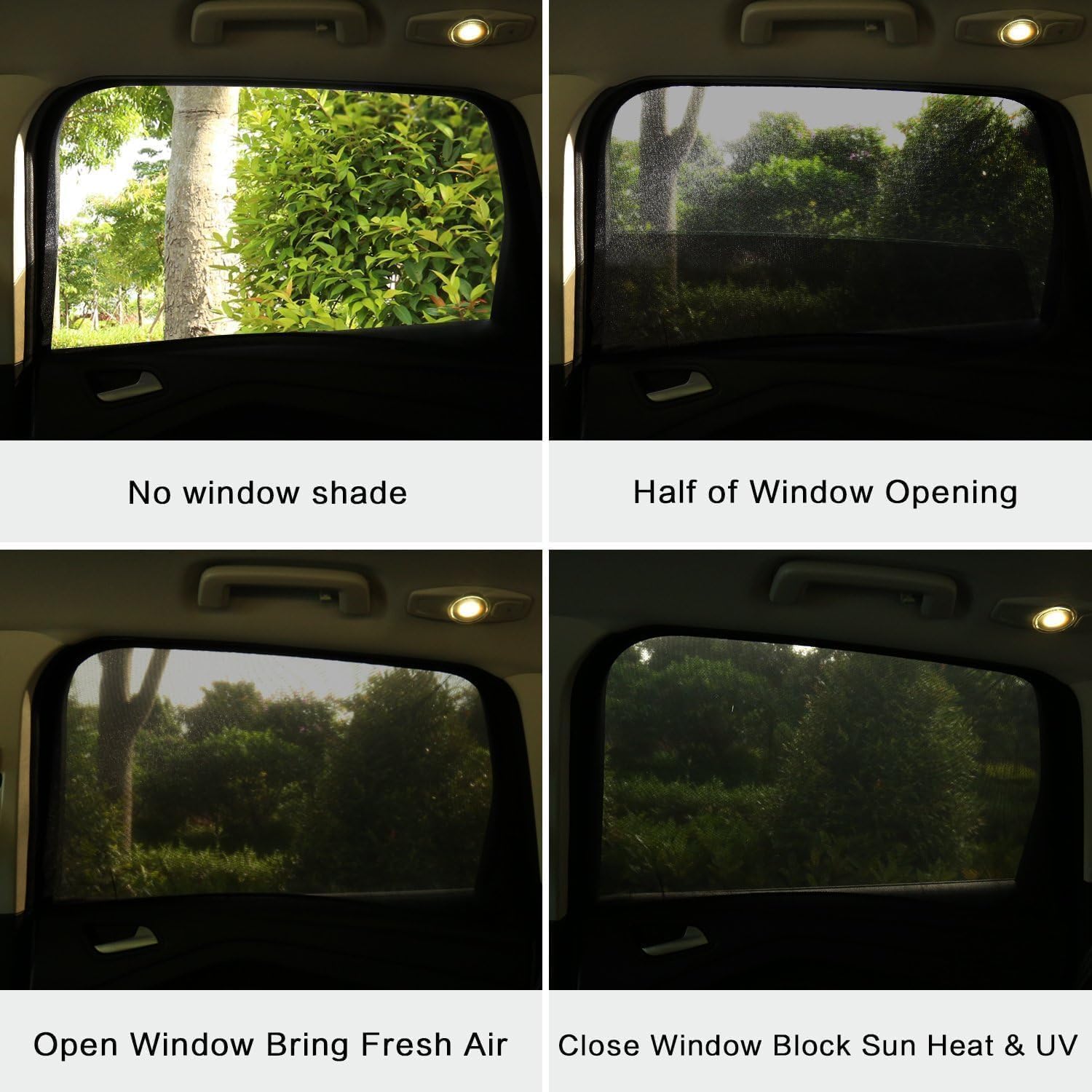 4 Pack Custom Fit Car Window Bug Net for Kia Sportage 2023 2024 2025, Anti-Mosquito Breathable Automotive Camping Sunshade Privacy Screen,B SUV Models