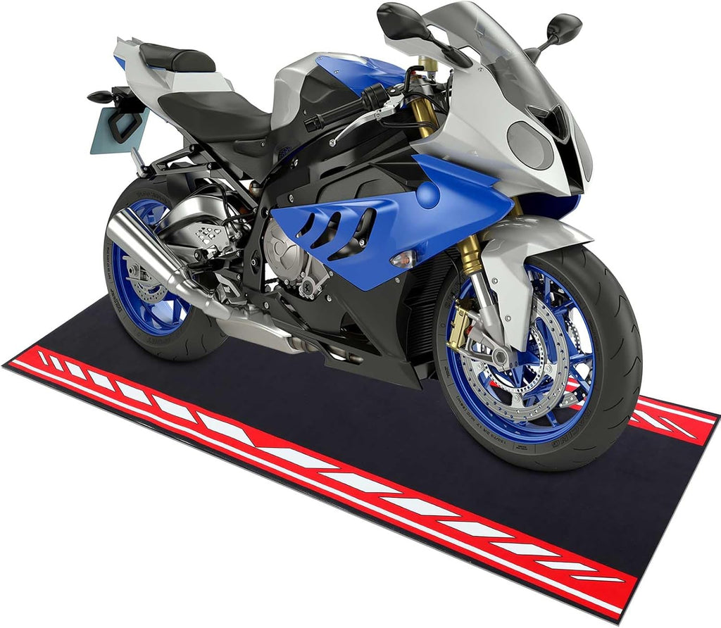Motorcycle Mat 78 x 31 Inch Garage Floor Rug Washable Parking Mats